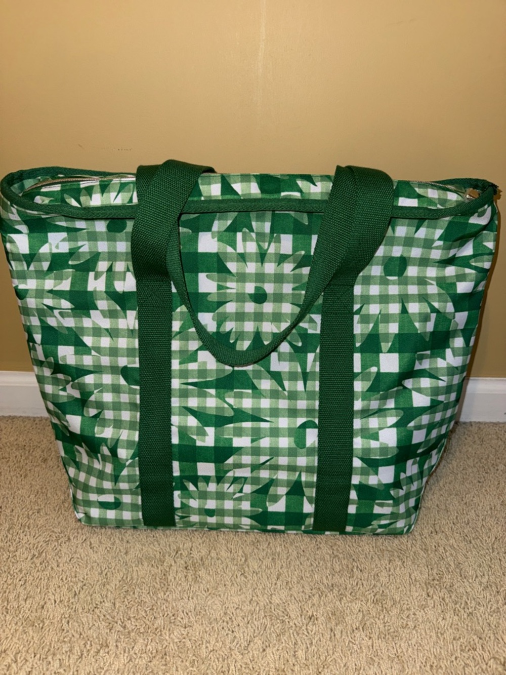 kate spade New York Daisy Gingham Cooler Tote - Picture 2 of 15